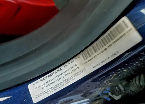 2017 Maserati Ghibli S from USA, damaged, VIN ZAM57RTL1H1225265